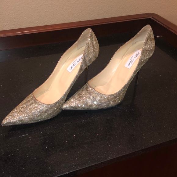 Jimmy Choo “Mimi” glitter point pump - Picture 3 of 3